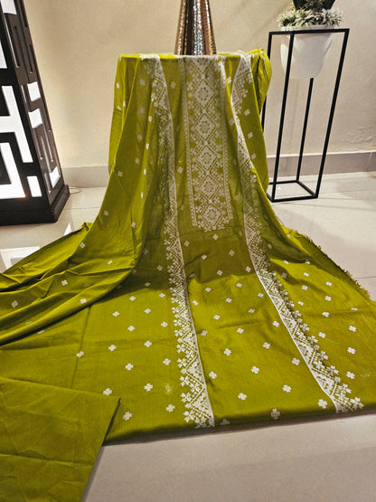 Lawn embroidered two piece
