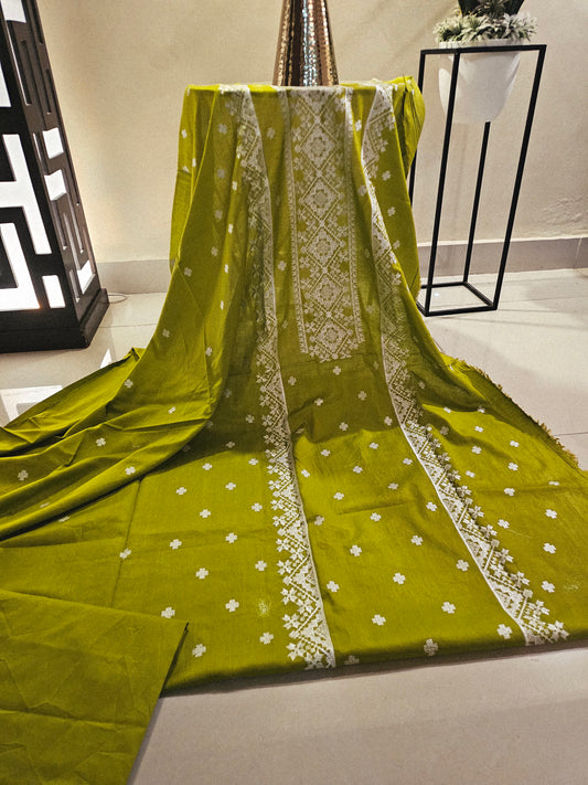 Lawn embroidered two piece
