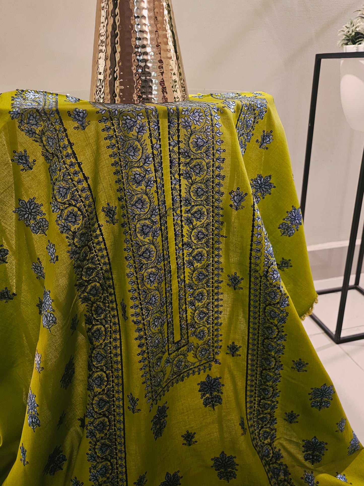 Lawn embroidered two piece