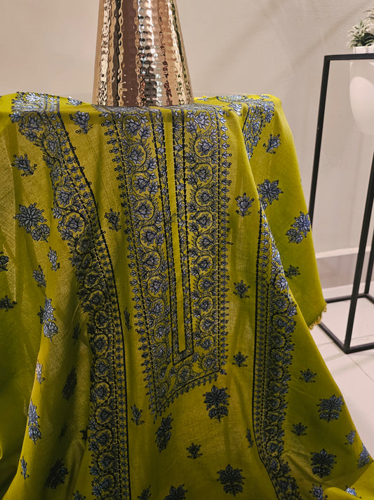 Lawn embroidered two piece