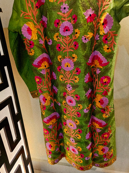 Silk Embroidered coat