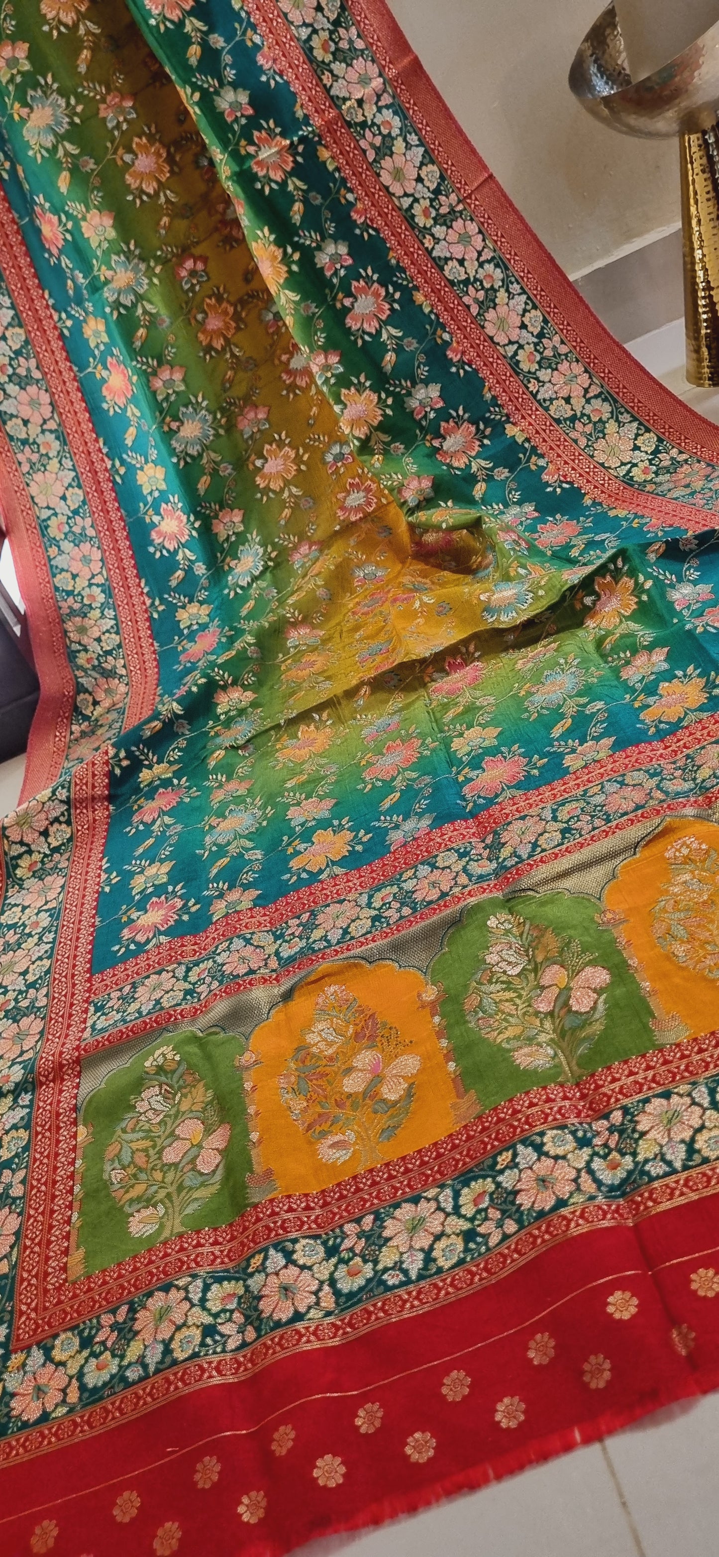 Meenakari patola silk dupatta
