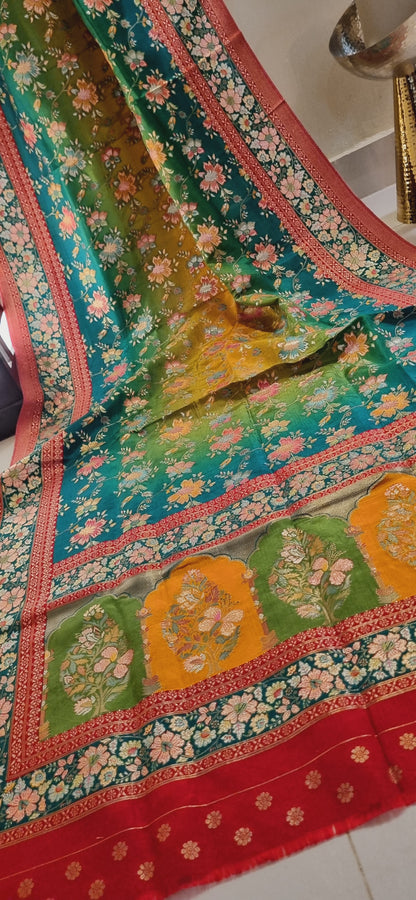 Meenakari patola silk dupatta