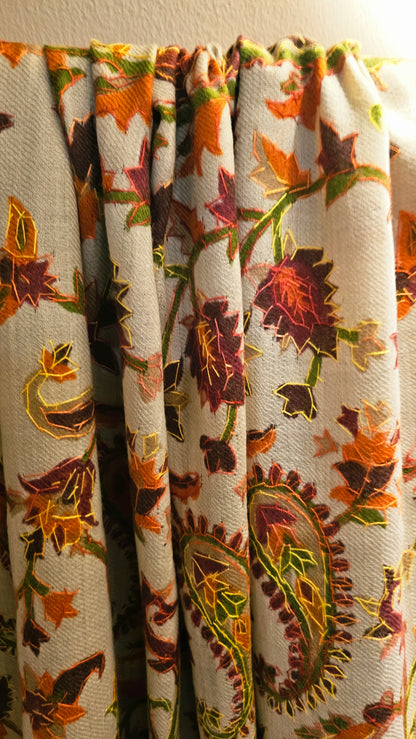 Kalamkar embroidered: Pashmina