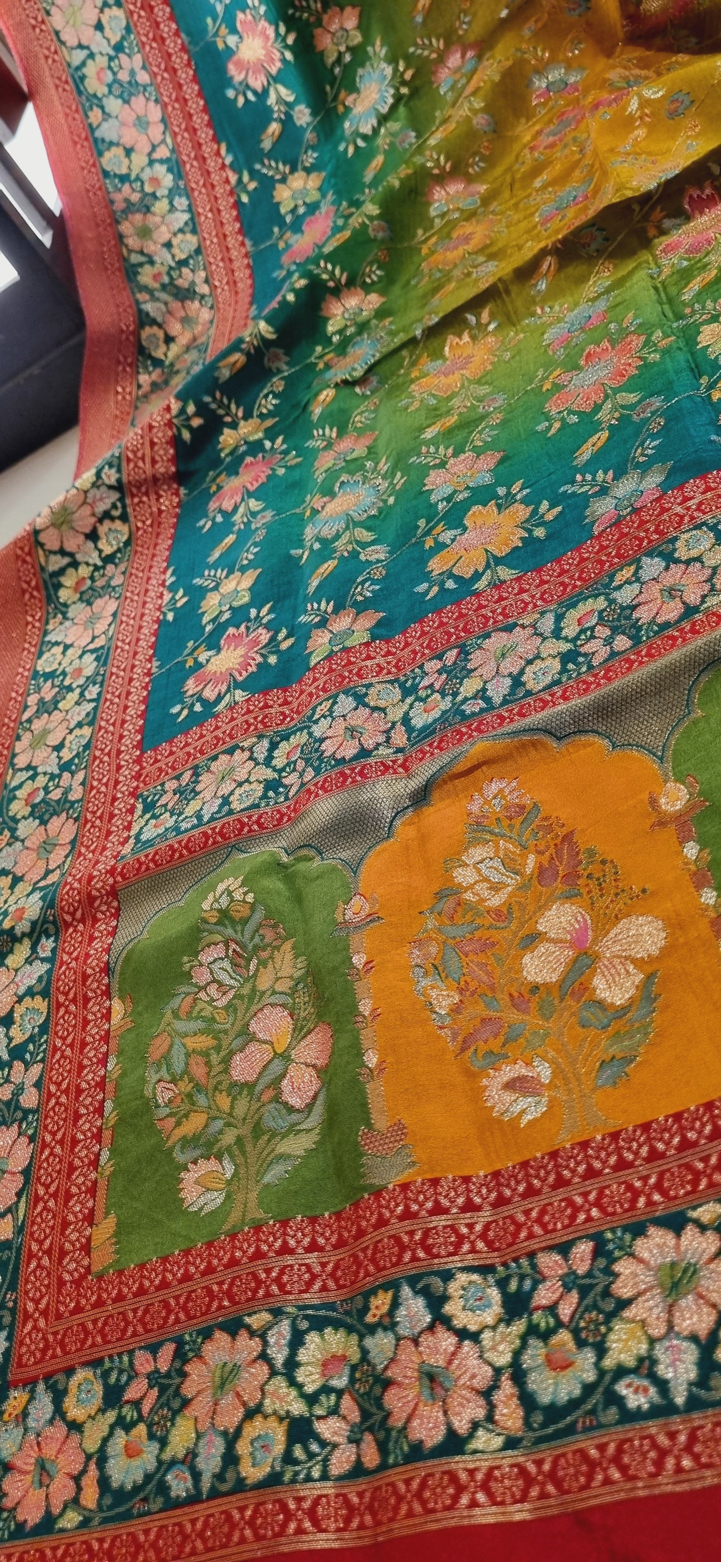Meenakari patola silk dupatta