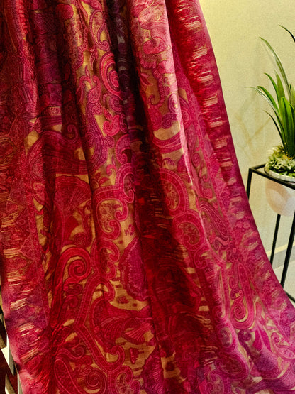 Moonlight silky kaani shawl/dupata