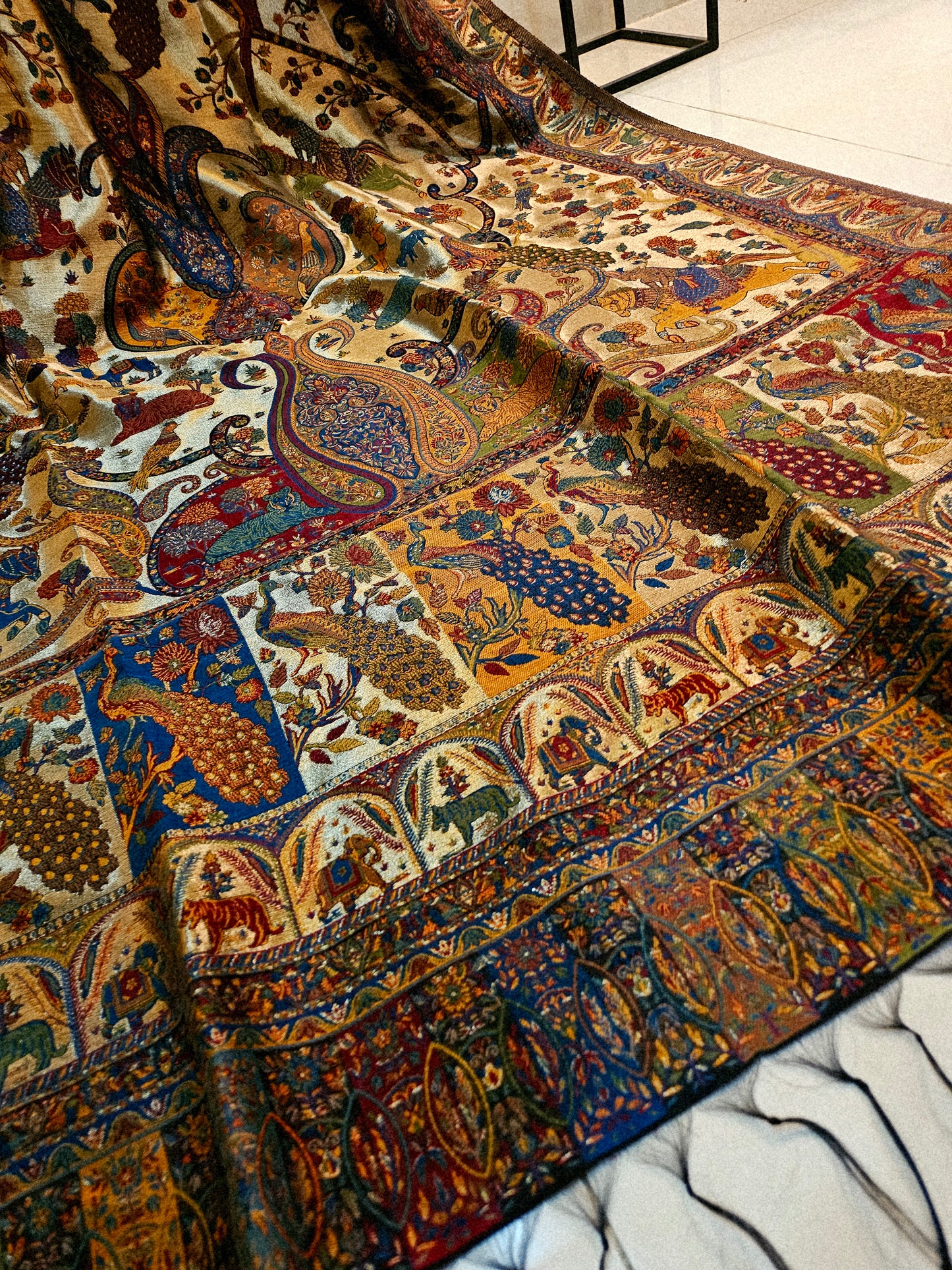 Moonlight silky kaani shawl/dupata