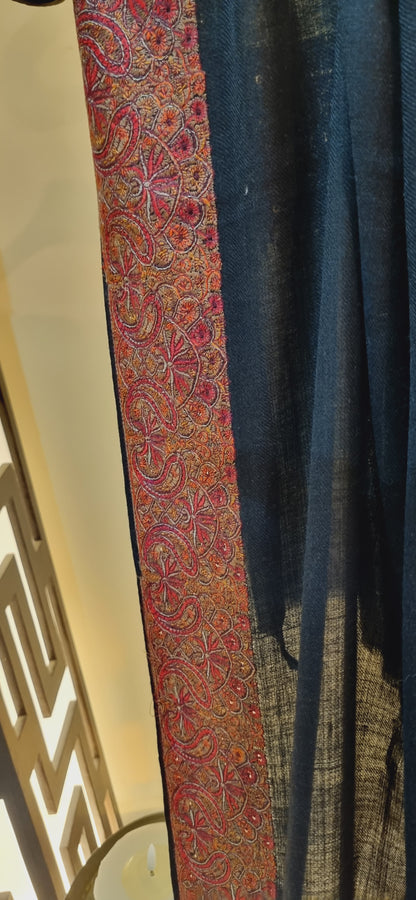 Papermachi embroidered pashmina