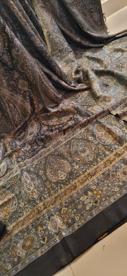 Silk kaani suit