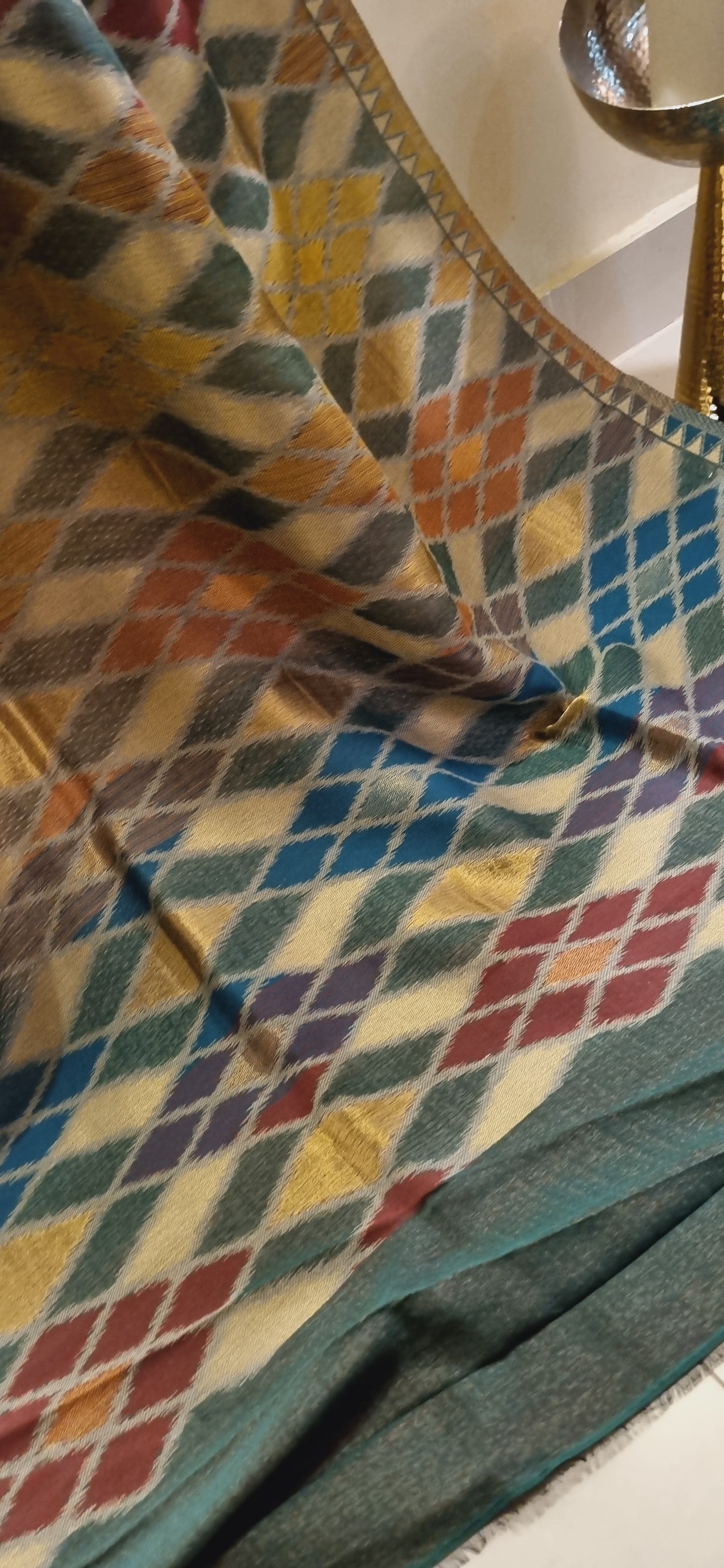 Reversible Moonlight kaani shawl