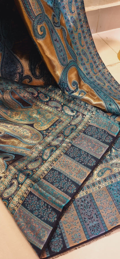 Reversible moonlight kaani shawl