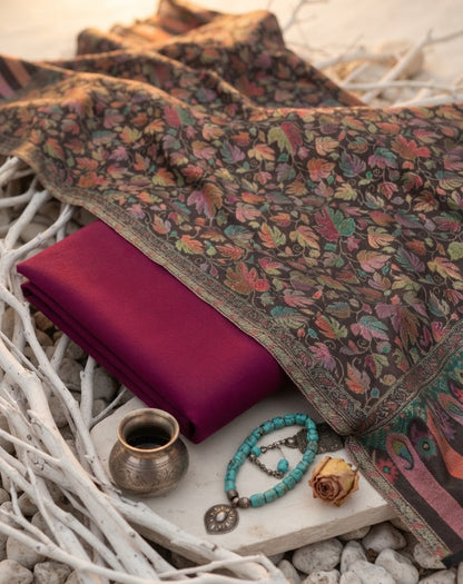 Kaani three piece: Pashmina