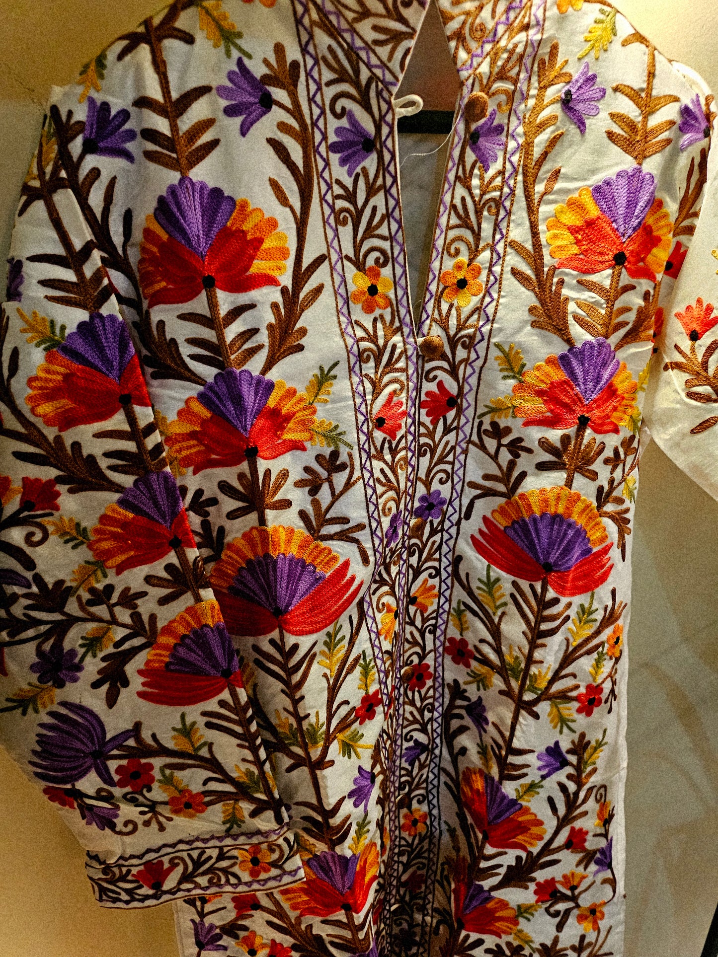 Silk Embroidered coat