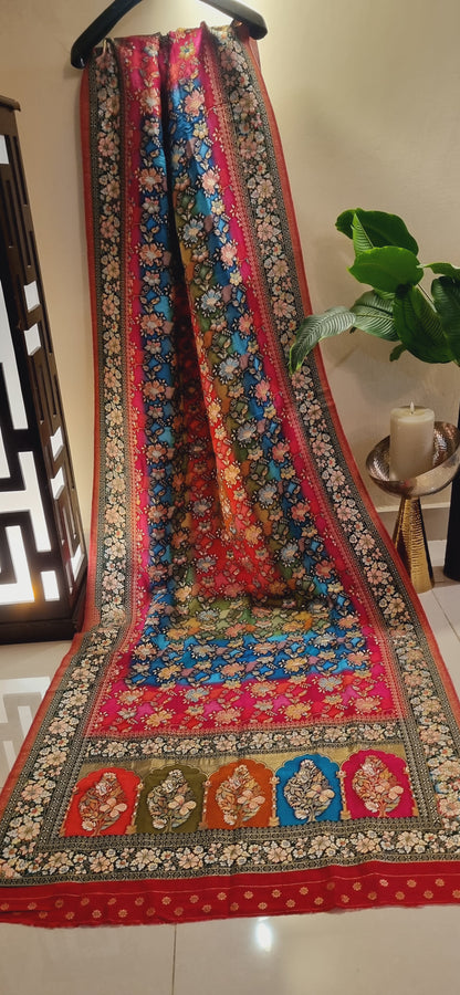 Meenakari patola silk dupatta