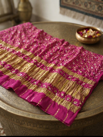 Gota chunri dupata: silk