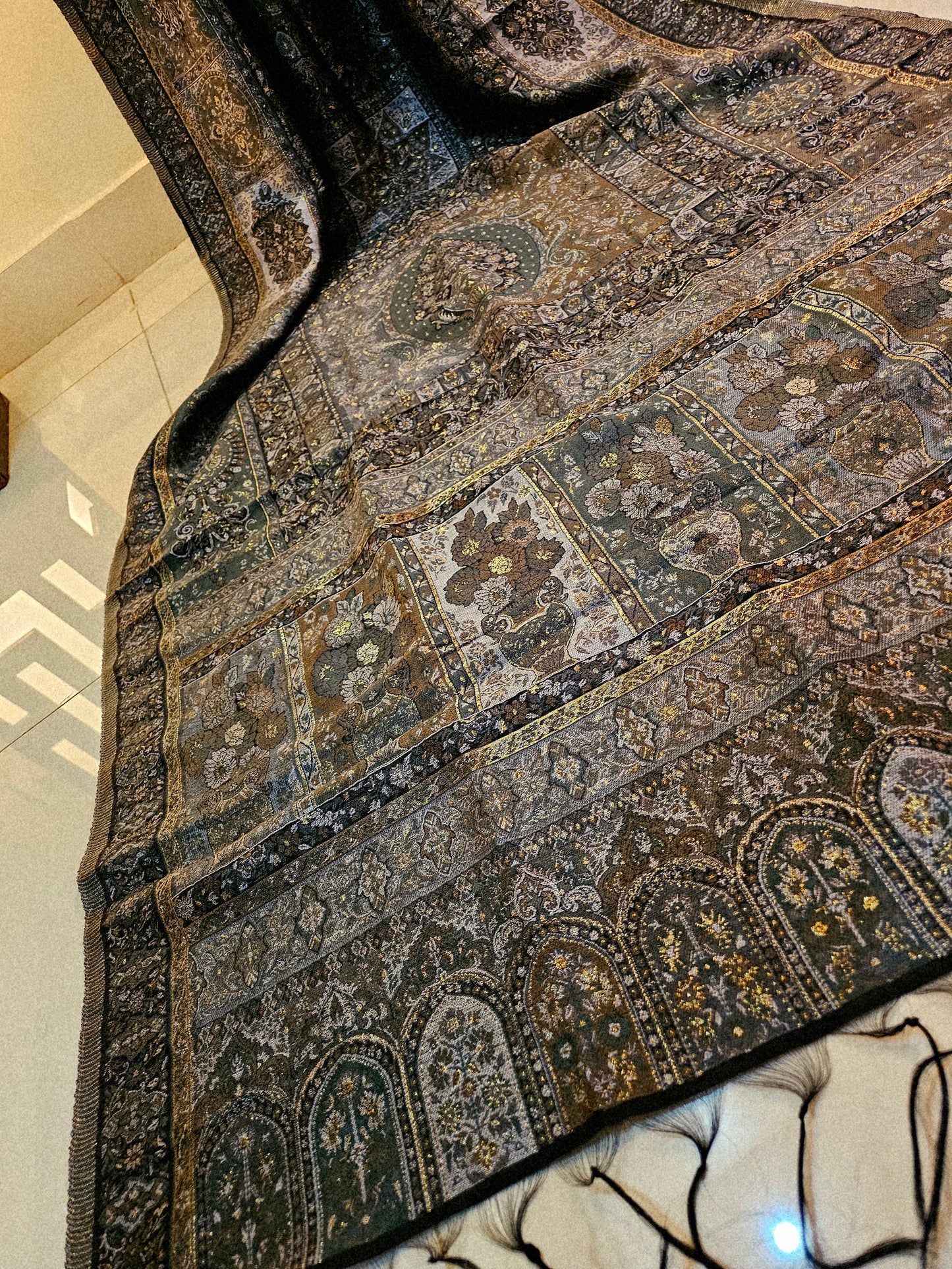 Silk kaani minishawl