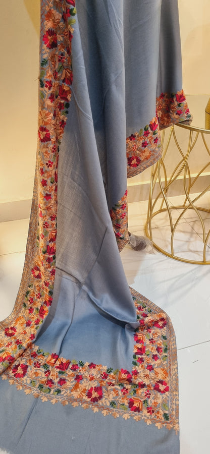 Embroidered minishawl