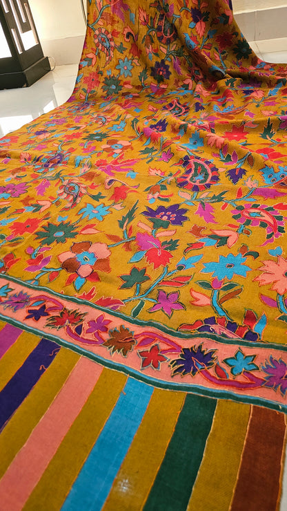 Kalamkar embroidered: Pashmina