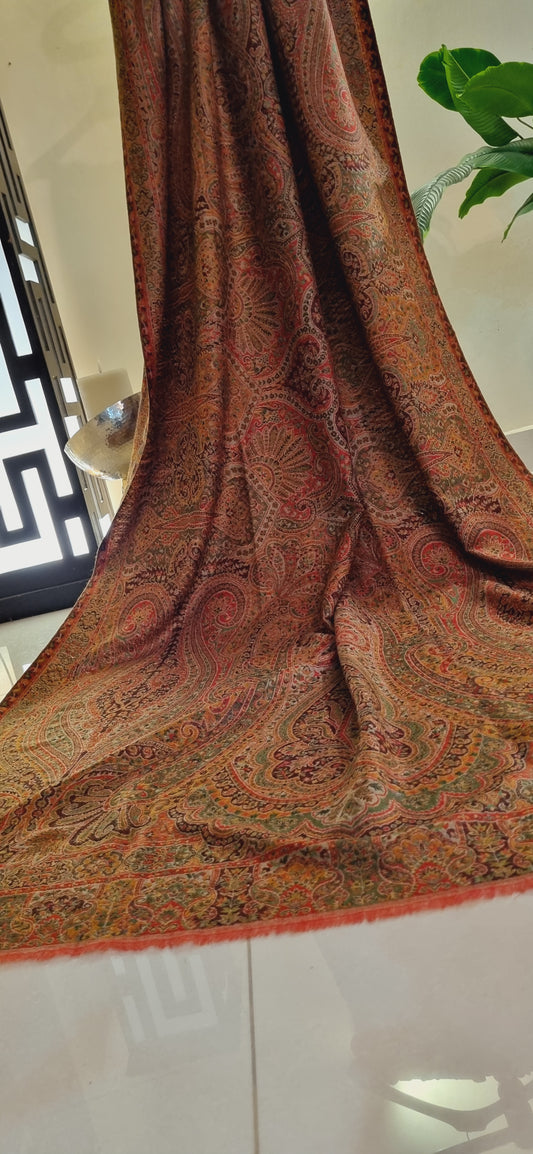 Reversible persian kaani pashmina
