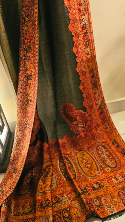 Reversible moonlight kaani: shawl