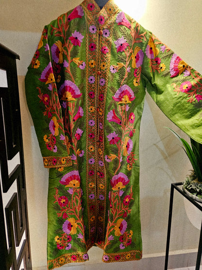 Silk Embroidered coat