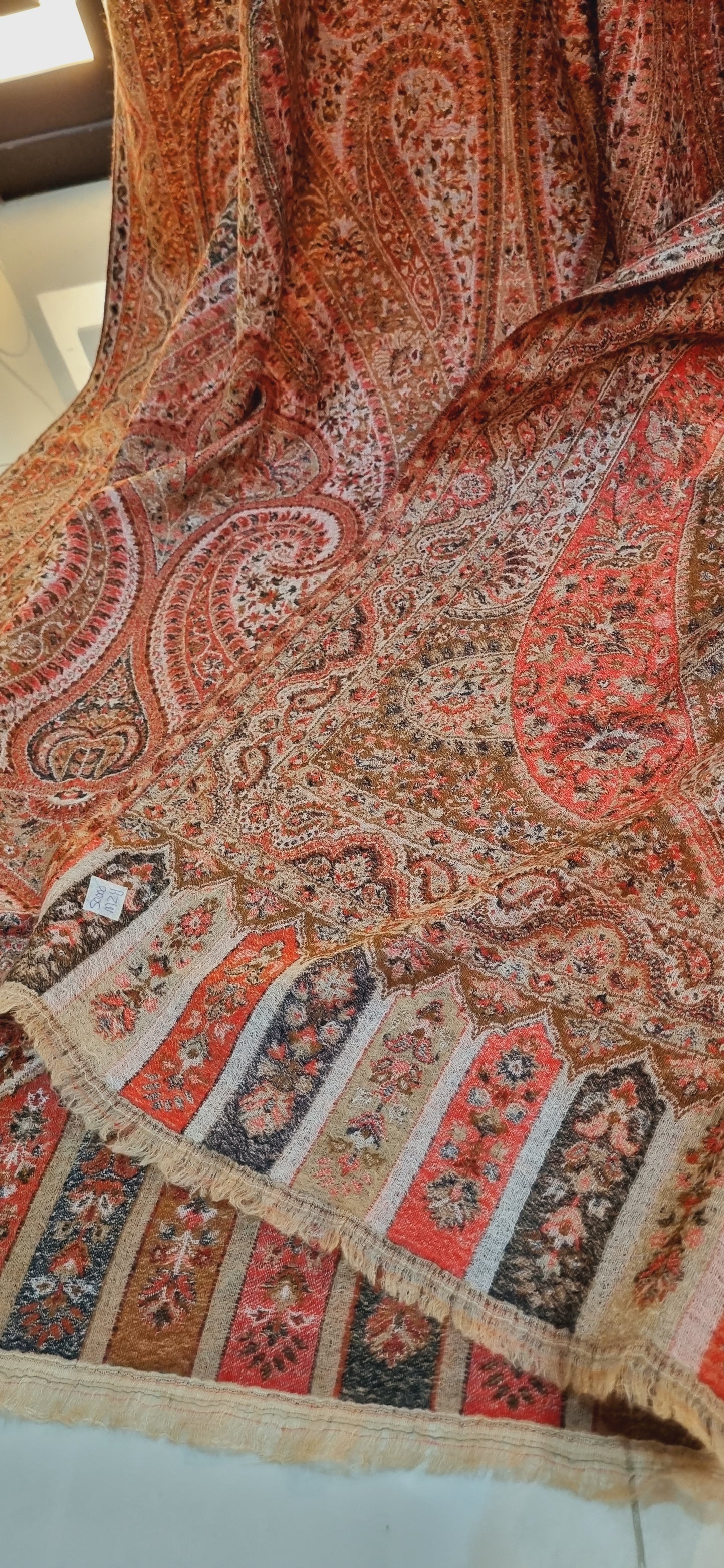 Reversible Persian kaani shawl