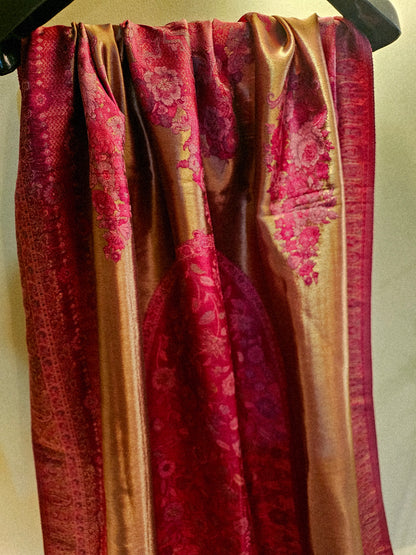 Silky moonlight kaani shawl/dupata