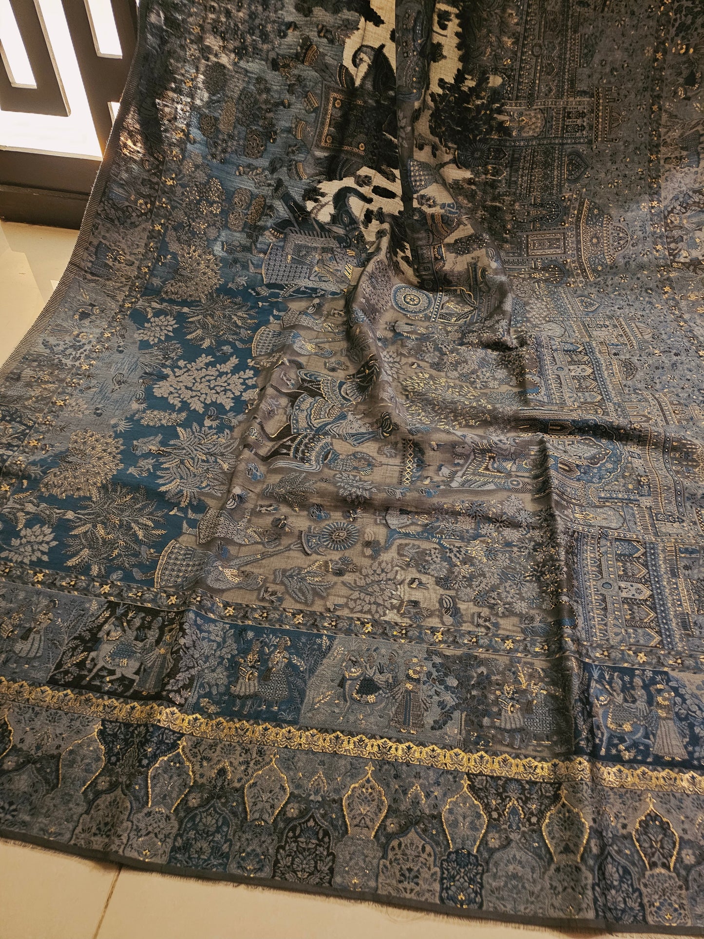 Silk kaani shawl