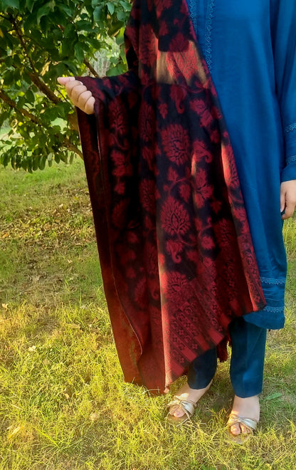 Woolen pashmina kaani shawl