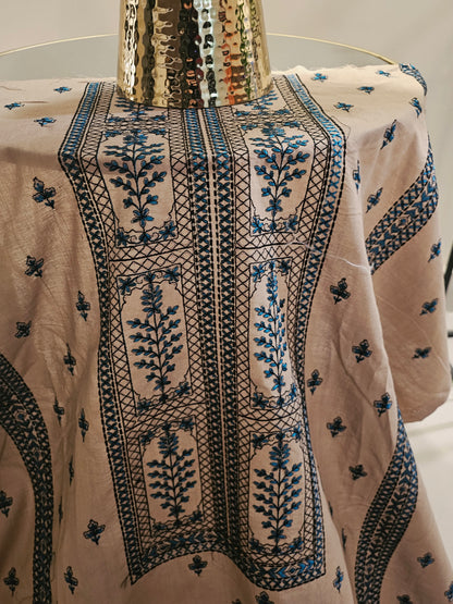 Lawn embroidered two piece