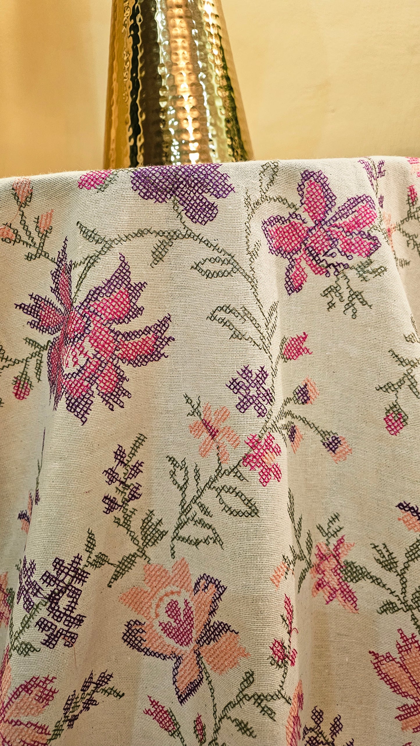 Embroidered three piece: Karandi khaddar
