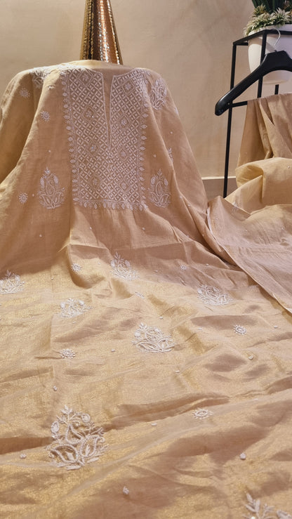 Chanderi silk suit