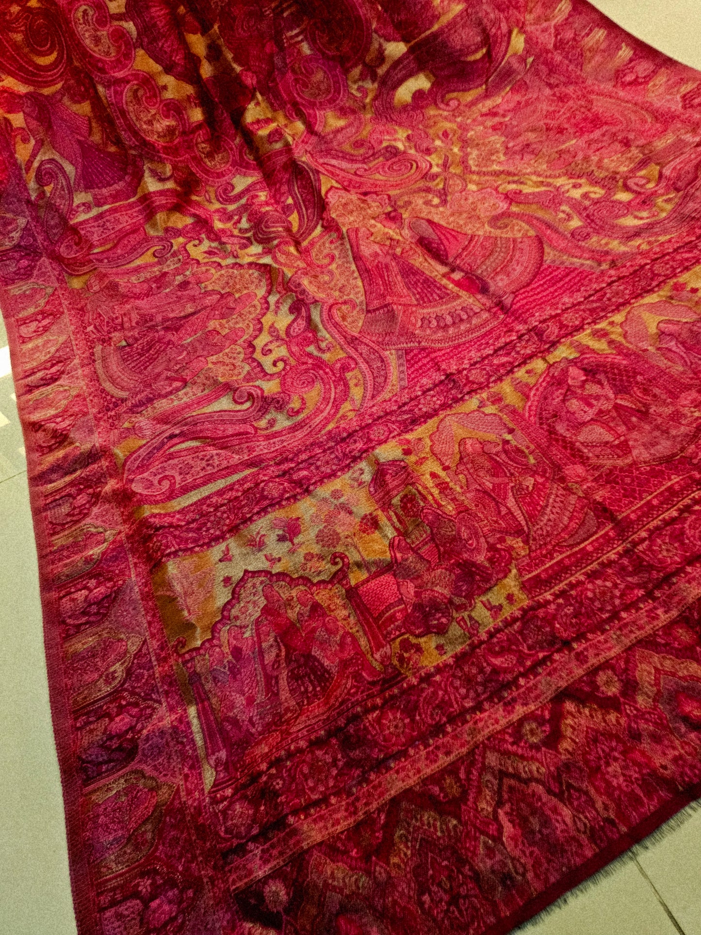 Moonlight silky kaani shawl/dupata