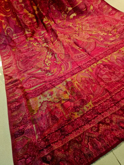 Moonlight silky kaani shawl/dupata