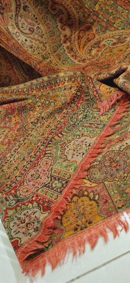 Reversible Persian kaani shawl