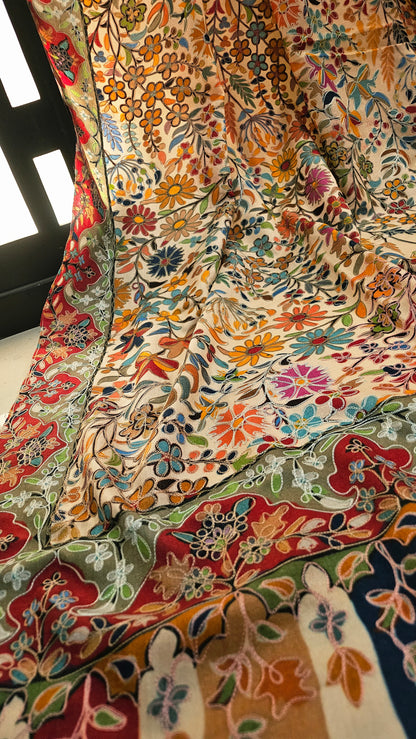 Reelkar embroidered: Pashmina