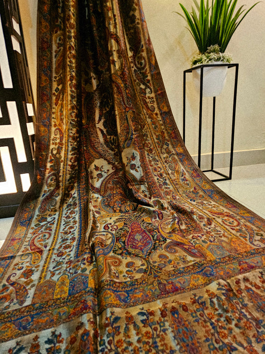 Silky moonlight kaani shawl/dupata