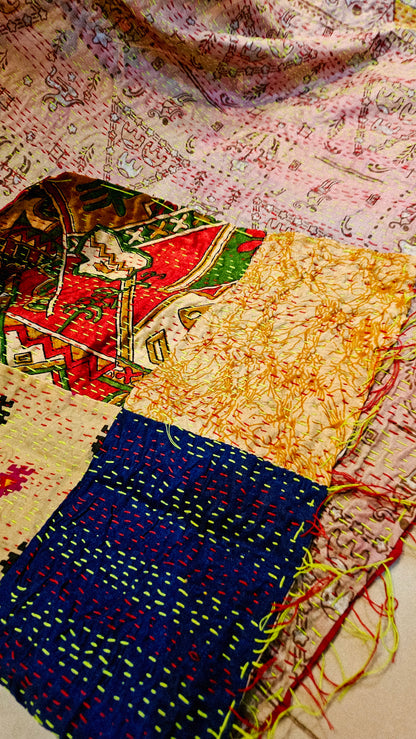 Hand embroidered rilli duapta