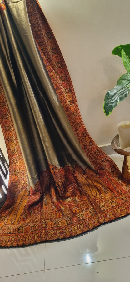 Moonlight gandhara kaani reversible shawl