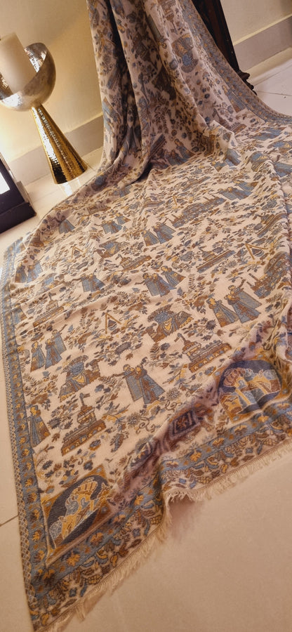 Kaani shawl: woollen pashmina