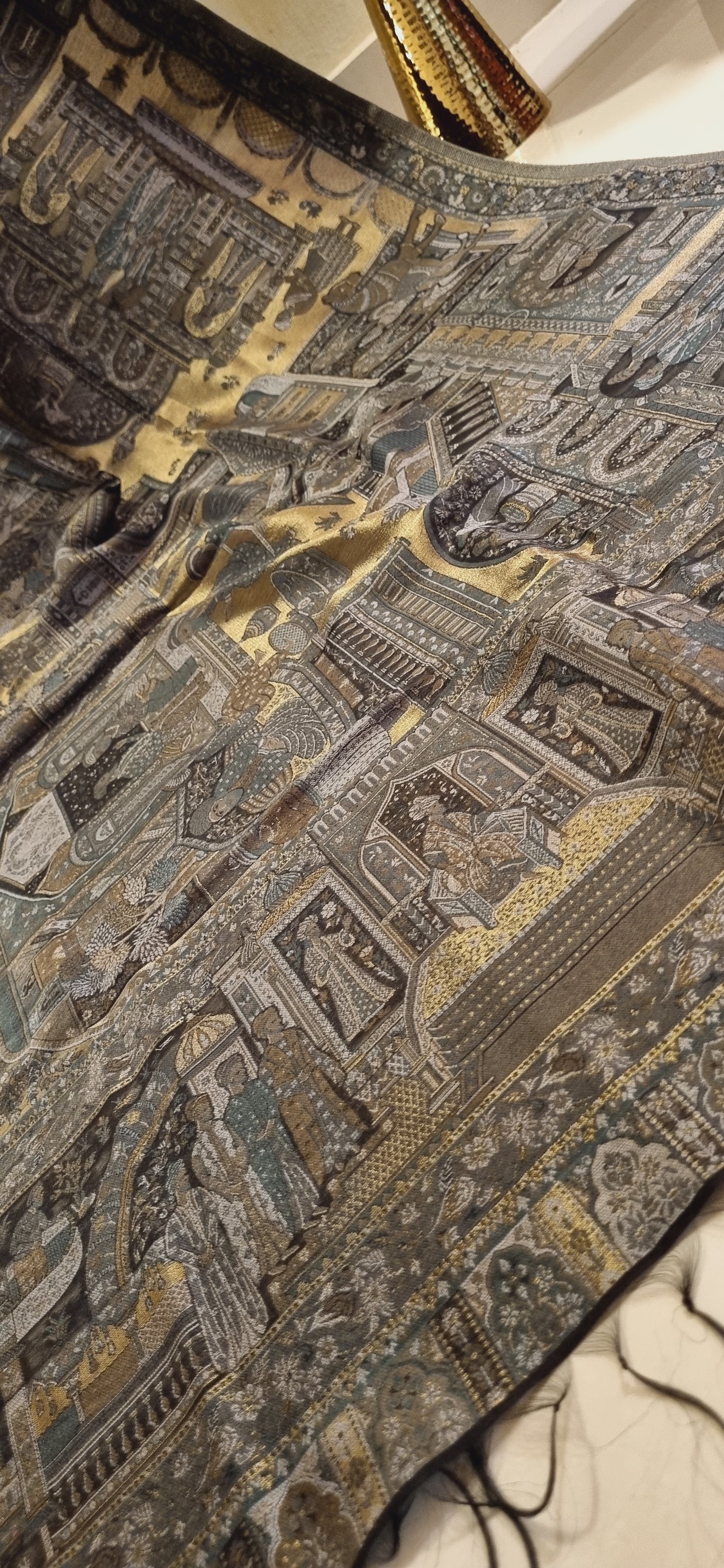 Darbari moonlight silky kaani shawl