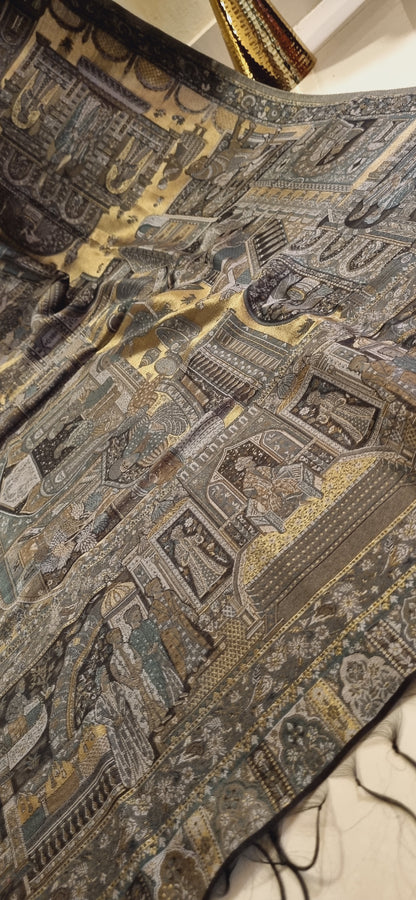 Darbari moonlight silky kaani shawl