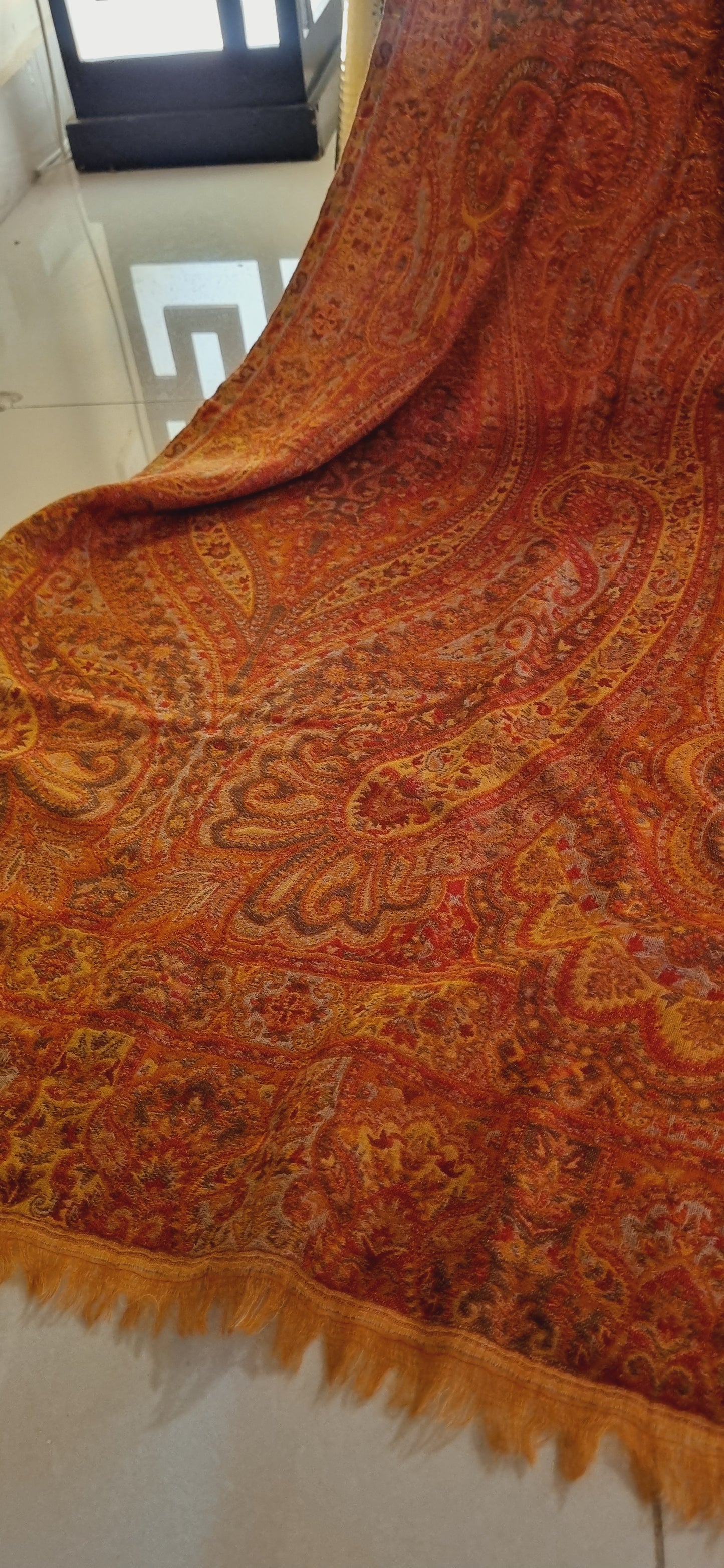 Reversible Persian kaani shawl