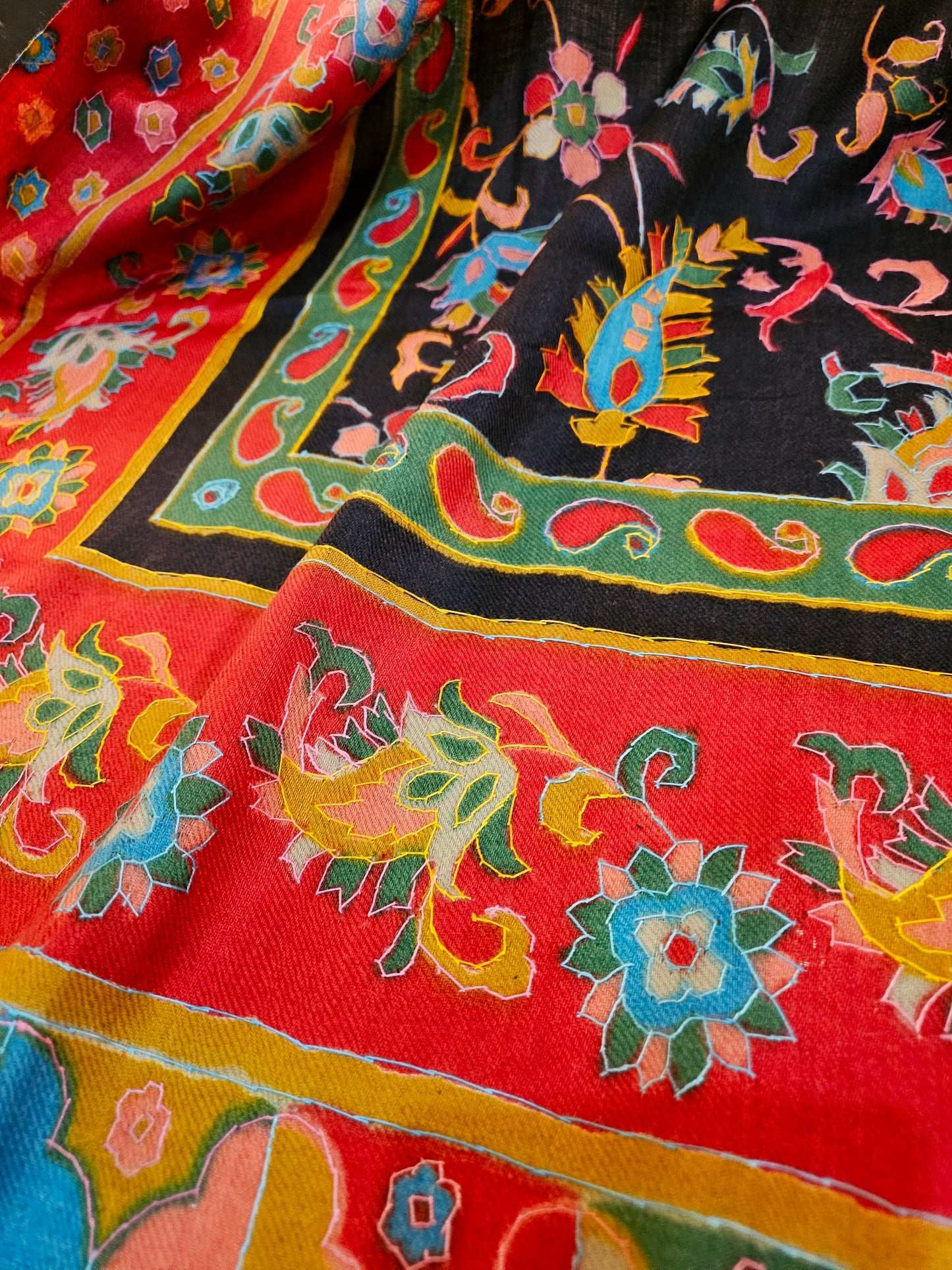 Kalamkar pashmina shawl