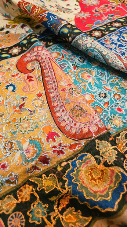 Reelkar embroidered:pashmina