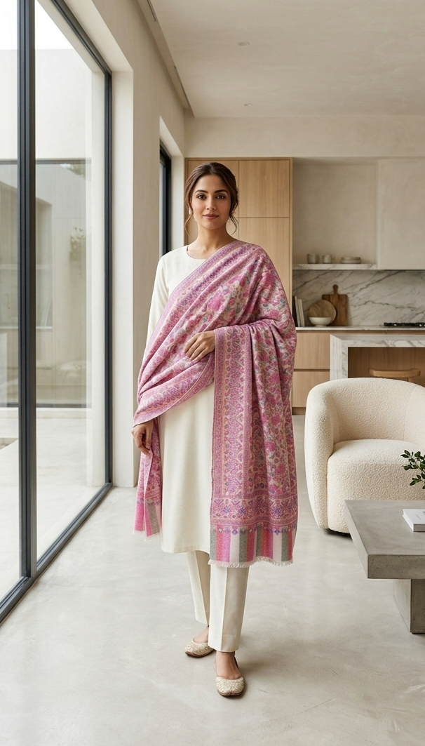 kaani shawl: woollen pashmina