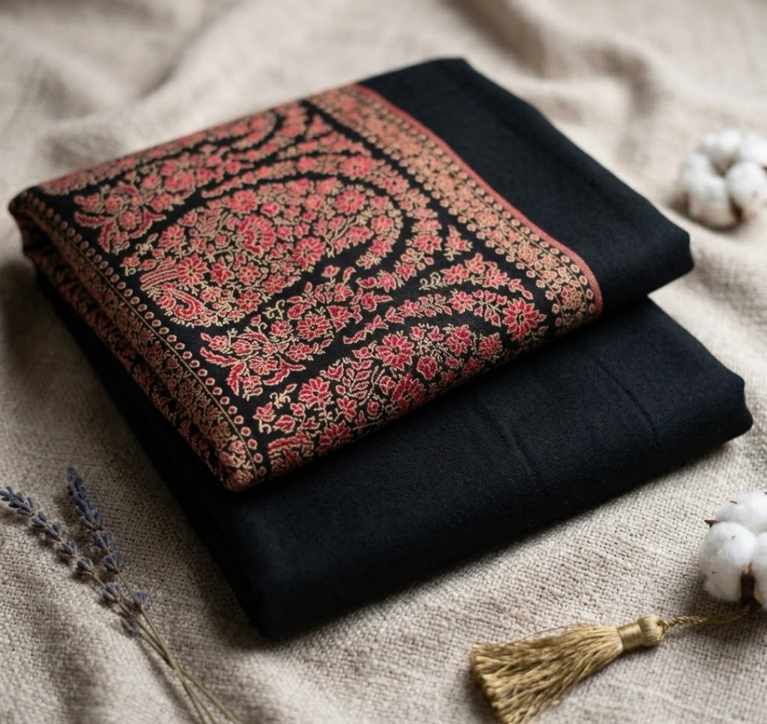 Kaani Shawl/suit: woollen pashmina
