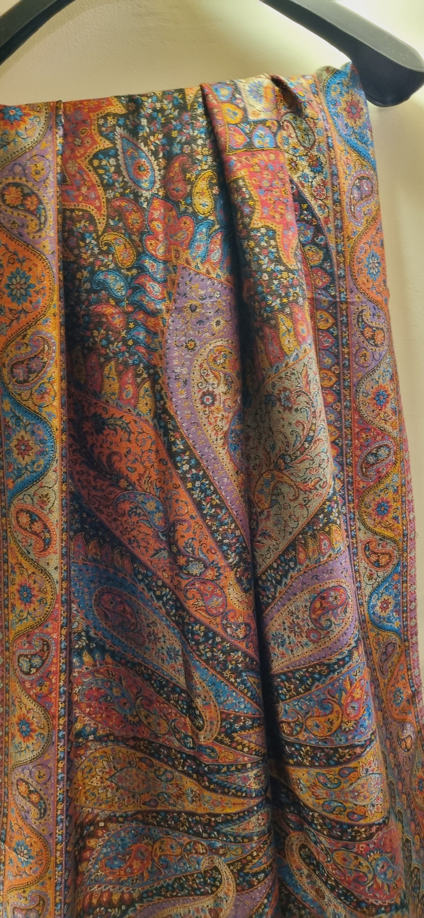 Reversible Moonlight gandhara kaani pashmina shawl