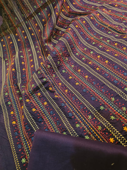 Lawn embroidered two piece