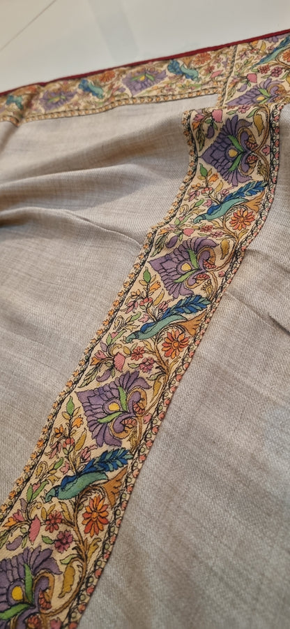 Kalamkar border Pashmina